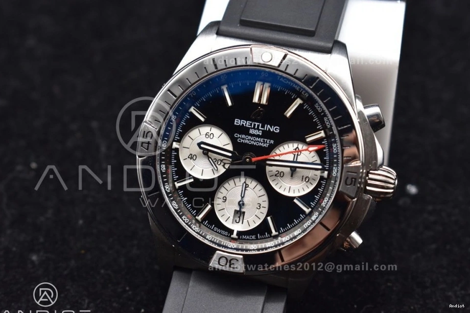 1:1 A7750 43mm Best SS L-Black Wht Version B01 LE Chrono Navitimer BLS 0801